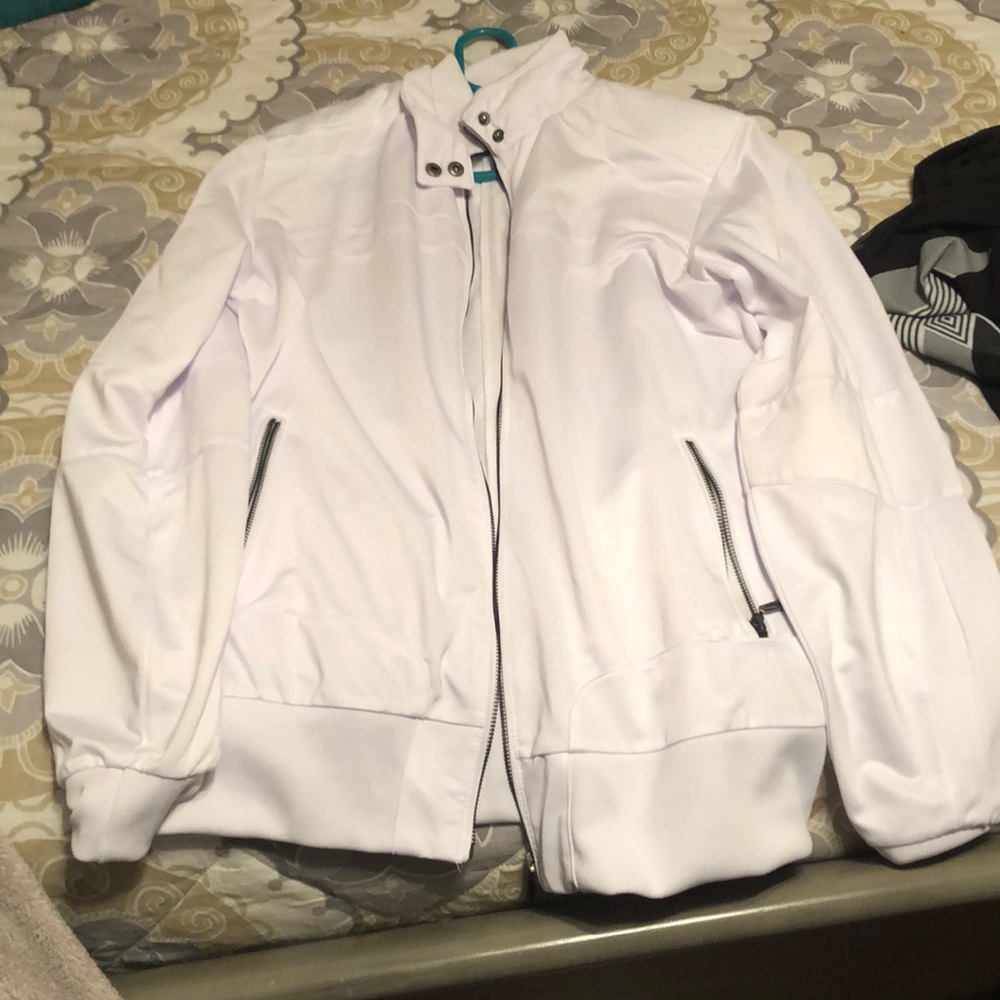 White bomber jacket- urban behavior